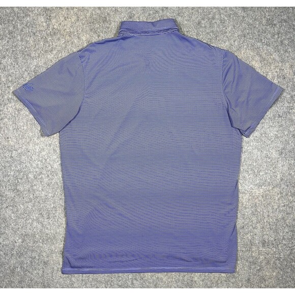 Greyson Saginaw Polo Shirt Men’s L Blue Striped Whisper Rock Golf Performance - Picture 3 of 9